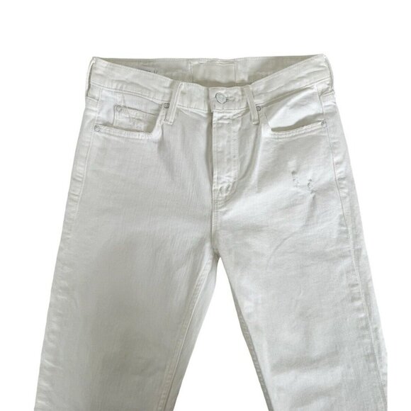 MOTHER Superior Dutchie Ankle Jaws in Almost Innocent White Women's Sz 25 - Picture 4 of 13